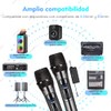 Microfono Inalambrico, Micrófono Inalambrico Profesional de 2 Pcs, Kit de
