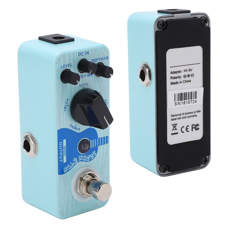 Acoustic Guitar Effect Pedal Baby Water Delay Chorus 5 Gears