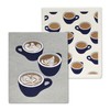 Abbott Collection 84-ASD-AB-71 Coffee Cup Dishcloths. Set of 2, 6.5x8