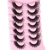Mink Lashes Full False Eyelashes Wispy Cat Eye Lashes Strip