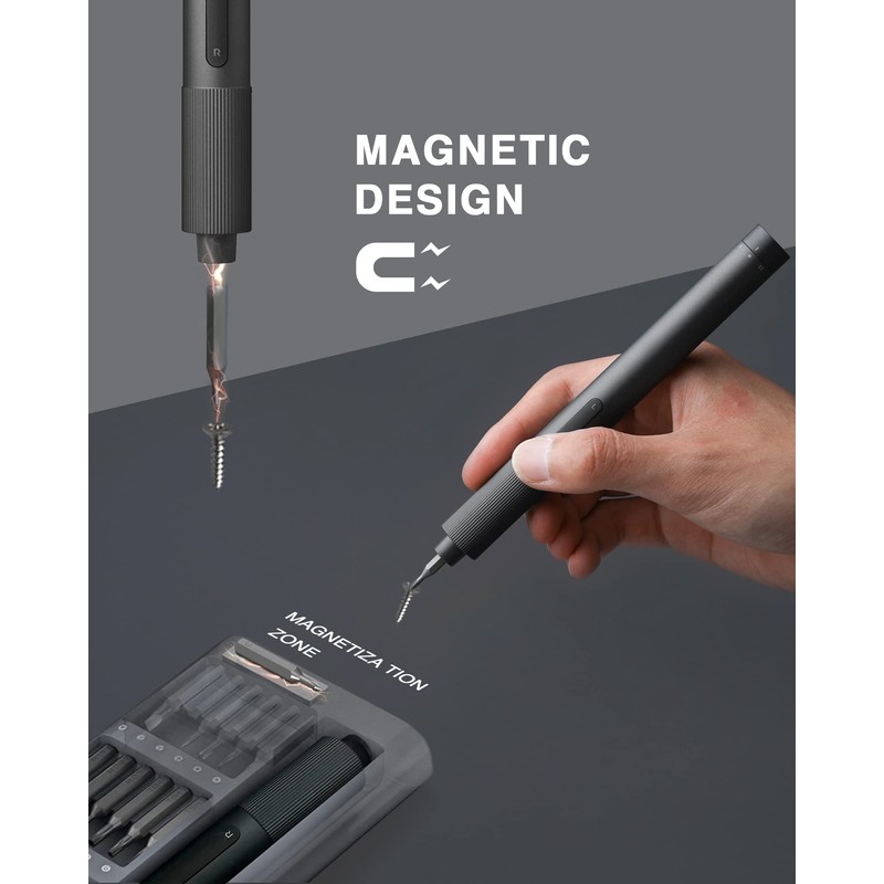 Xiaomi Electric Precision Screwdriver, All-metal Gearbox, Powerful Magnetic Motor, Rechargeable