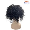 Ehairc Toupee for Men Mono Lace with PU Around Kinky