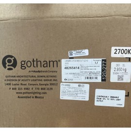 Lithonia Lighting Gotham Architectural Downlighting LDN8RV 27/20 MVOLT GZ10 HSG 8 inch LED Housing