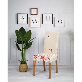 Tulya Dining Chair Covers Set of 4, Stretch Parsons Chair Slipcovers Super Fit Spandex Removable Washable Kitchen Chair Protector Cover Removable Seat Protector for Home or Party