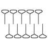 PATIKIL 1/8" Standard Hex Dogging Key, 10 Pack Solid Steel