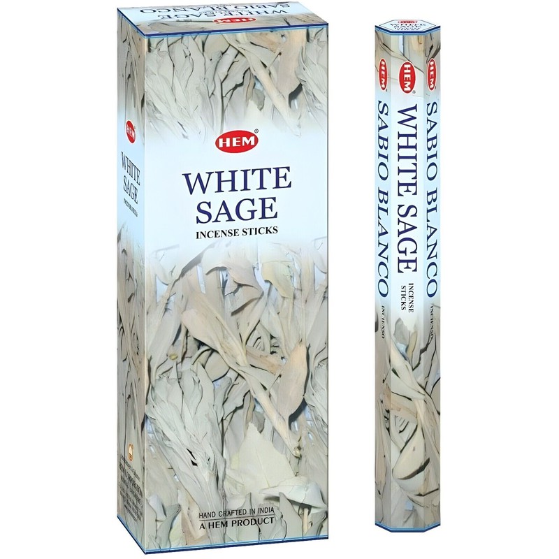 Hem White Sage 100 Incense Sticks (5 packs of 20