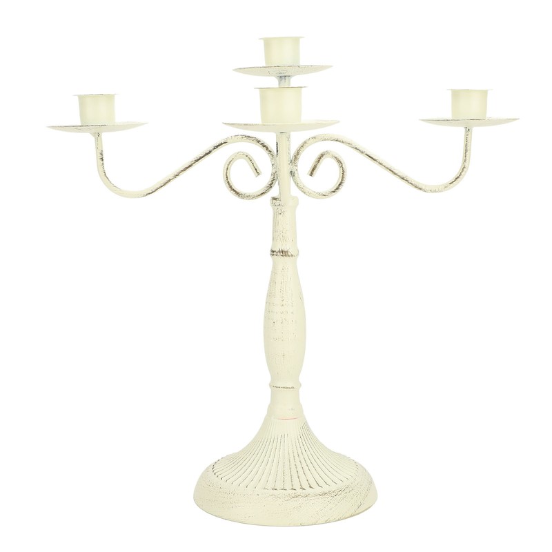European Style Candelabra 5 Arms Iron Elegant Candle Stick Candelabra