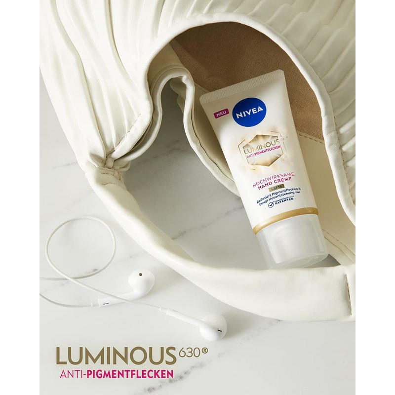 NIVEA Luminous 630 Hand Cream SPF15 (50 ml), Nourishing Cream