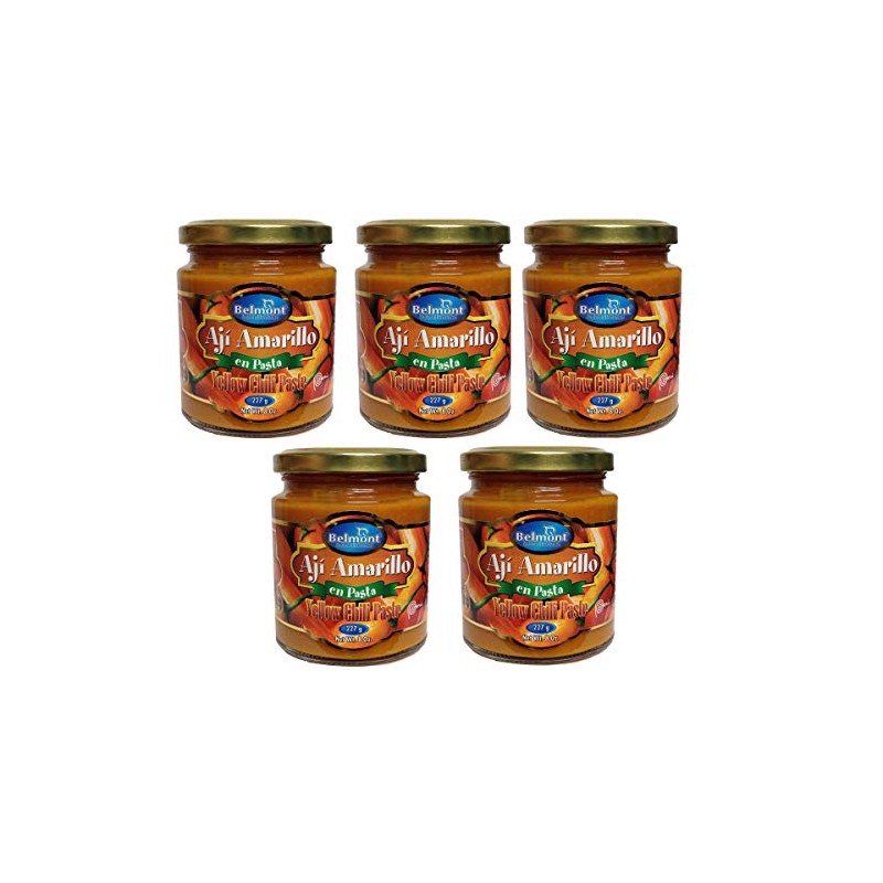 6 (six) Pasta de Aji Amarillo Belmont 7.5 OZ -