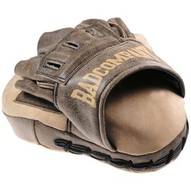 Bad Company Retro Cowhide Leather Hand Pads I Martial Arts Pads in Retro Design I Leather Boxing Pads for Boxing Training