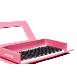 .15 Single Length Lash Trays by SoCal Beauty - Faux Mink Eyelash Extensions, 20 Rows per Tray, Color-Coded Curls, Aluminum Backing & Window View - Salon Quality Lashes