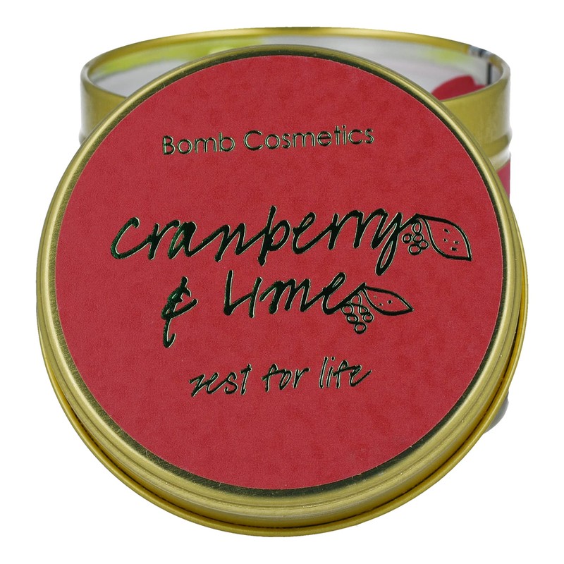 Bomb Cosmetics Kerze aus Zinn, Paraffinwachs, Weiß