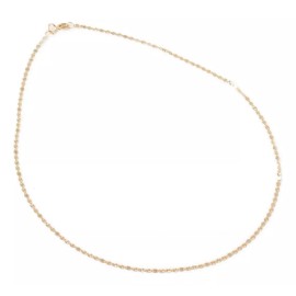 Ametrinaa Cadena Valentina Estrella Tritono 2mm Oro Solido 10k 45cm Color Dorado