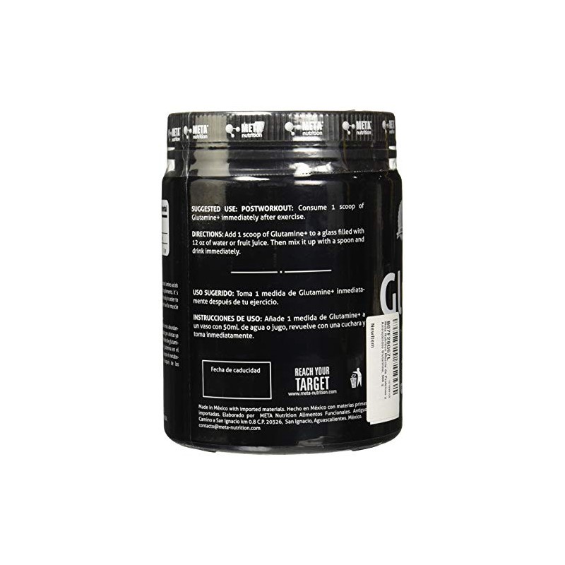 Meta Nutrition Mezcla de Proteínas y Aminoácidos Glutamina, 500 g
