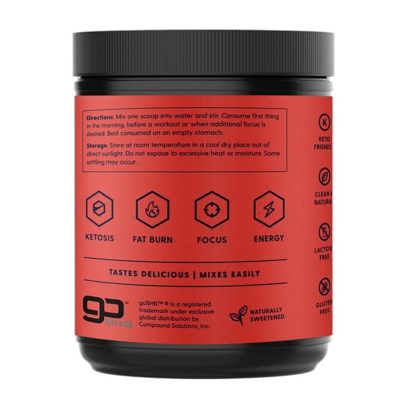 Keto Activate - Exogenous Ketones Powder - Strawberry and Kiwi