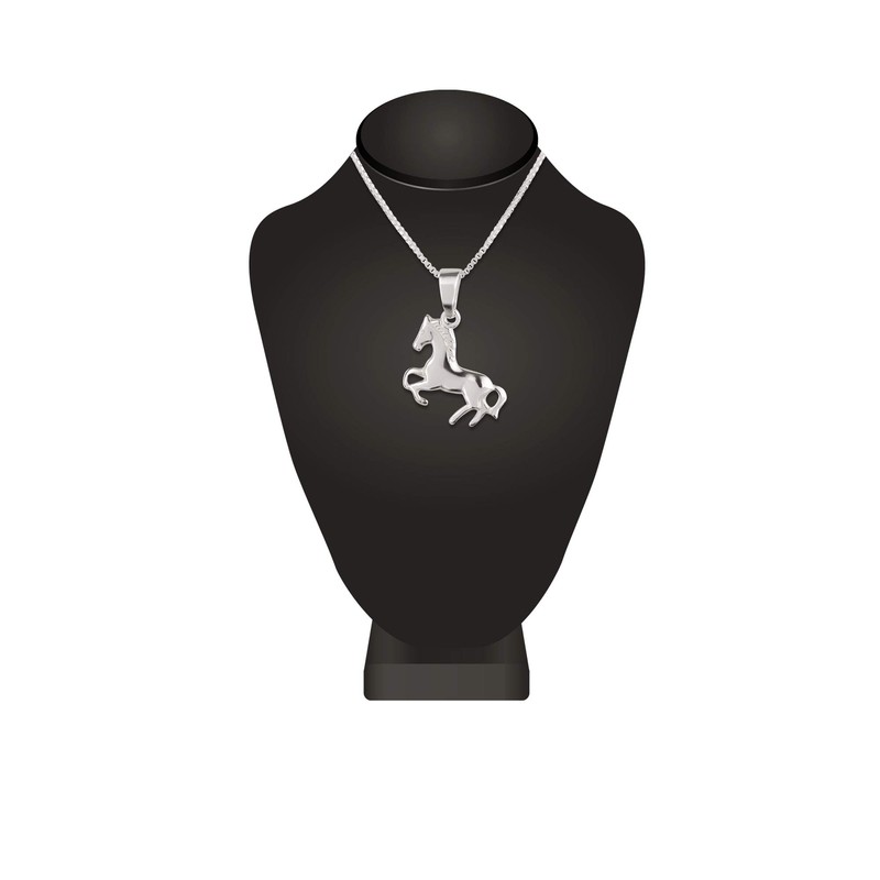 FIVE-D Necklace Pendant Small Horse Pony 925 Silver Children's Pendant,