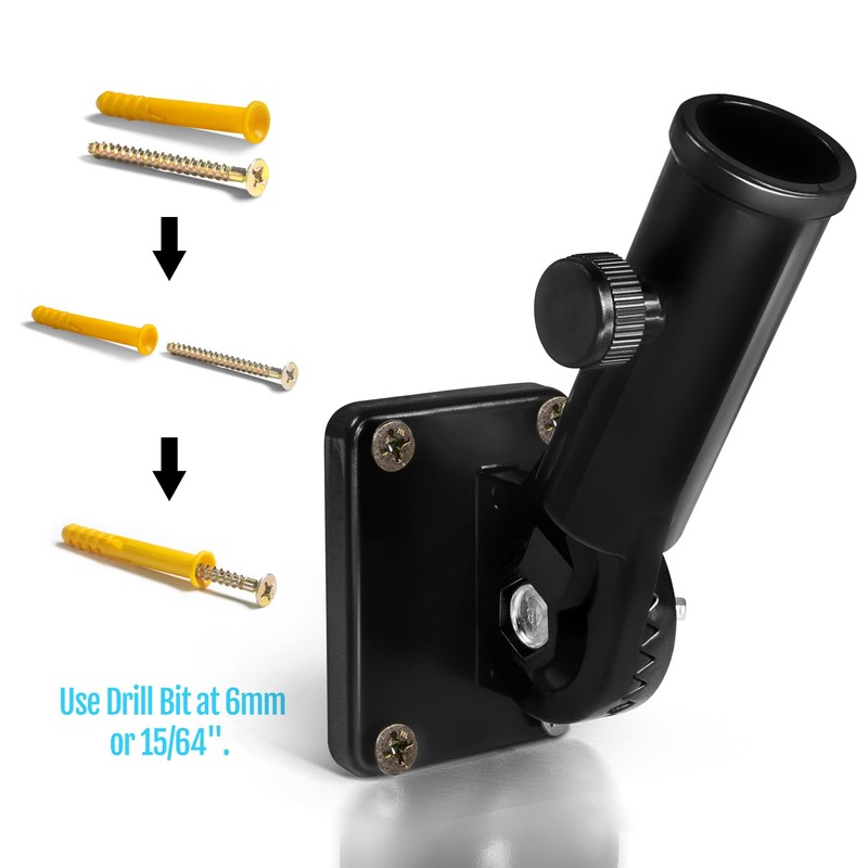 Anley Multi-Position Flag Pole Mounting Bracket with Hardware - Made