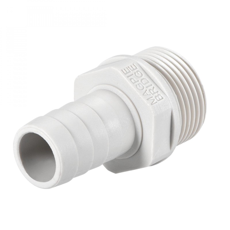 sourcing map PVC Barb Hose Fitting Connector Adapter 12mm or