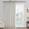 Topfinel Extral Wide Curtains, Pinch Pleated 100% Blackout Linen Drapery