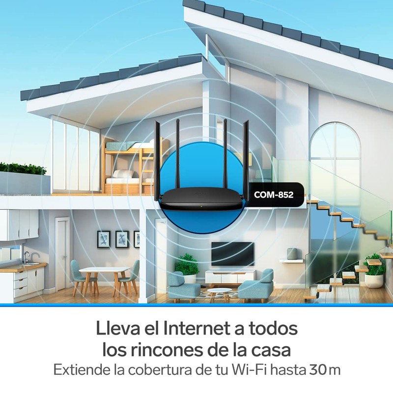 STEREN Repetidor/router Wi-Fi, 2,4 GHz y 5 GHz (B/G/N/A/AC), hasta