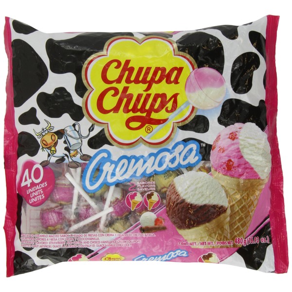 Chupa Chups Pops Cremosa Helado - 16.93 Oz