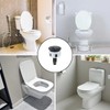 Toilet Flush Button, Black Toilet Push Button Flush Replacement, ABS