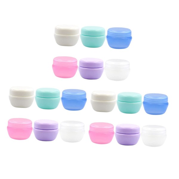 Ipetboom 18pcs Refillable Cream Jars for Travel Portable Multi Cosmetic