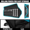 DURATECH 9-Piece Flex-Head Ratcheting Wrench Set, Combination Wrench Sets, 72