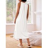 Ekouaer Nightgowns for Women Long Sleeveless Night Gown Victorian Nightdress