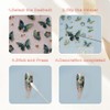Mulaibdin 3 Pcs Butterfly Nail Art Stickers Decals, 5D Embossed