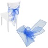 10Pcs Organza Banquet Chair Sash Exquisite Chair Bows Sashes for