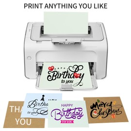 50 Pack 4x6 Cream White Cardstock Paper, Thick Index Card for Printer, 92lb/250GSM Heavyweight Blank Card, Postcards, Wedding Invitation, DIY Crafting, Greeting Card Making