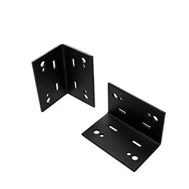 Ozco Building Products 56615 Flush Inside 90-degree Plate Connector (2 per Pack),Black
