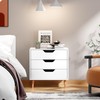 ZERDER Wooden Dresser for Bedroom with 3 Drawers, Chest Organizer