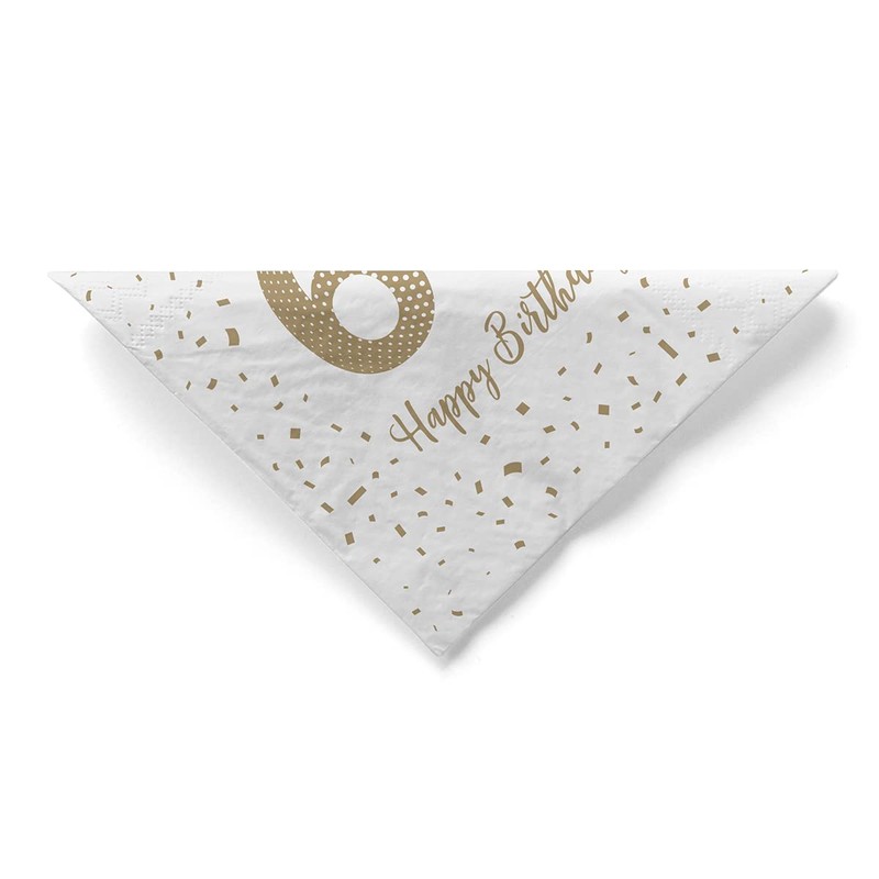 Sovie HORECA Tissue Napkin Happy Birthday 60 | 33 x