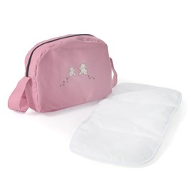 Bayer Chic 2000 Bayer Chic 2000 Changing Bag for Dolls, Doll Changing Bag, Doll Accessories, Doll Bag, Bear, Pink