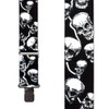 Suspender Store Novelty Skull Design Suspenders - 2-Inch Wide Elastic
