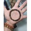 RAYON CHIASTOLITE bead bracelet Men Stretch 8mm SPAIN 7, 7.5,