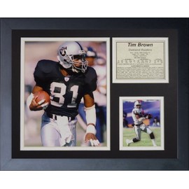 Legends Never Die "Tim Brown Raiders Framed Photo Collage, 11 x 14-Inch, (11627U)