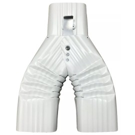 GutterWorks.com BASIC ALUMINUM DOWNSPOUT DIVERTER FOR RAIN BARRELS - 2X3 CLAY