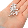 PRETYZOOM 12 Pcs Airplane Shape Push Thumb Travel Cards Nails