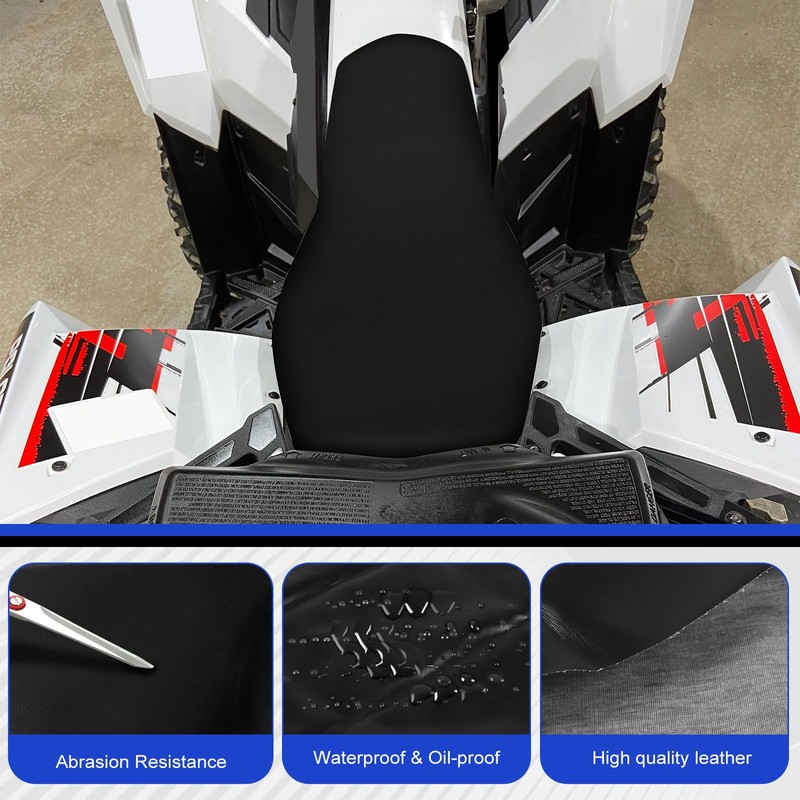 LHCDQSKCW ATV Seat Cover Compatible with Polaris Scrambler 850 1000