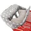 Soft Pillow Attached Waterproof 2-in-1 Baby Grocery Cart Seat Cover