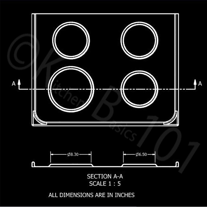 KITCHEN BASICS 101 5304430150, 5304430149 and 318067051 Replacement Porcelain Drip