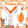 Reversible Rabbit Plush Stuffed Animals, Carrot Strawberry Pillow with Zipper,