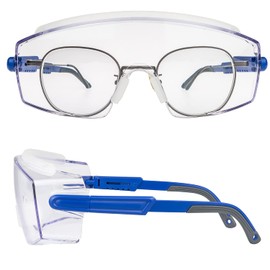 PAERDE Safety Glasses Safety Goggles over glasses, Anti Fog Protective Glasses for Women Men,Adjustable Clear Eye Goggles