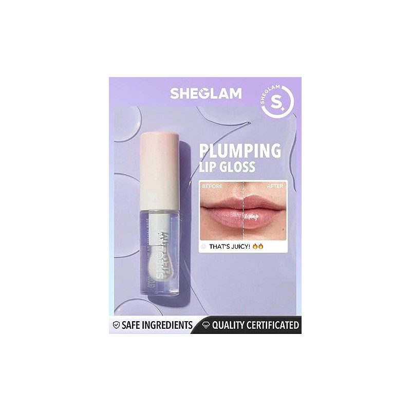 SHEGLAM Plumping Lip Gloss Brillo de Labios Voluminizador Hot (That's