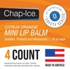 Citrus Flavor - Chap-Ice Mini Lip Balm, 4 count -