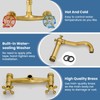 Airuida Wall Mounted 8 Inch Center Kitchen Sink Faucet Commercial