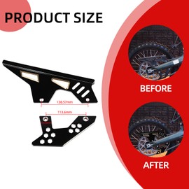 BAOUFF Chain Guard Kit for Surron Ultra Bee,CNC 6061 Aluminum Dirt Bike Chain Cover Protection for Dirt Bike Sur Ron Ultra Bee